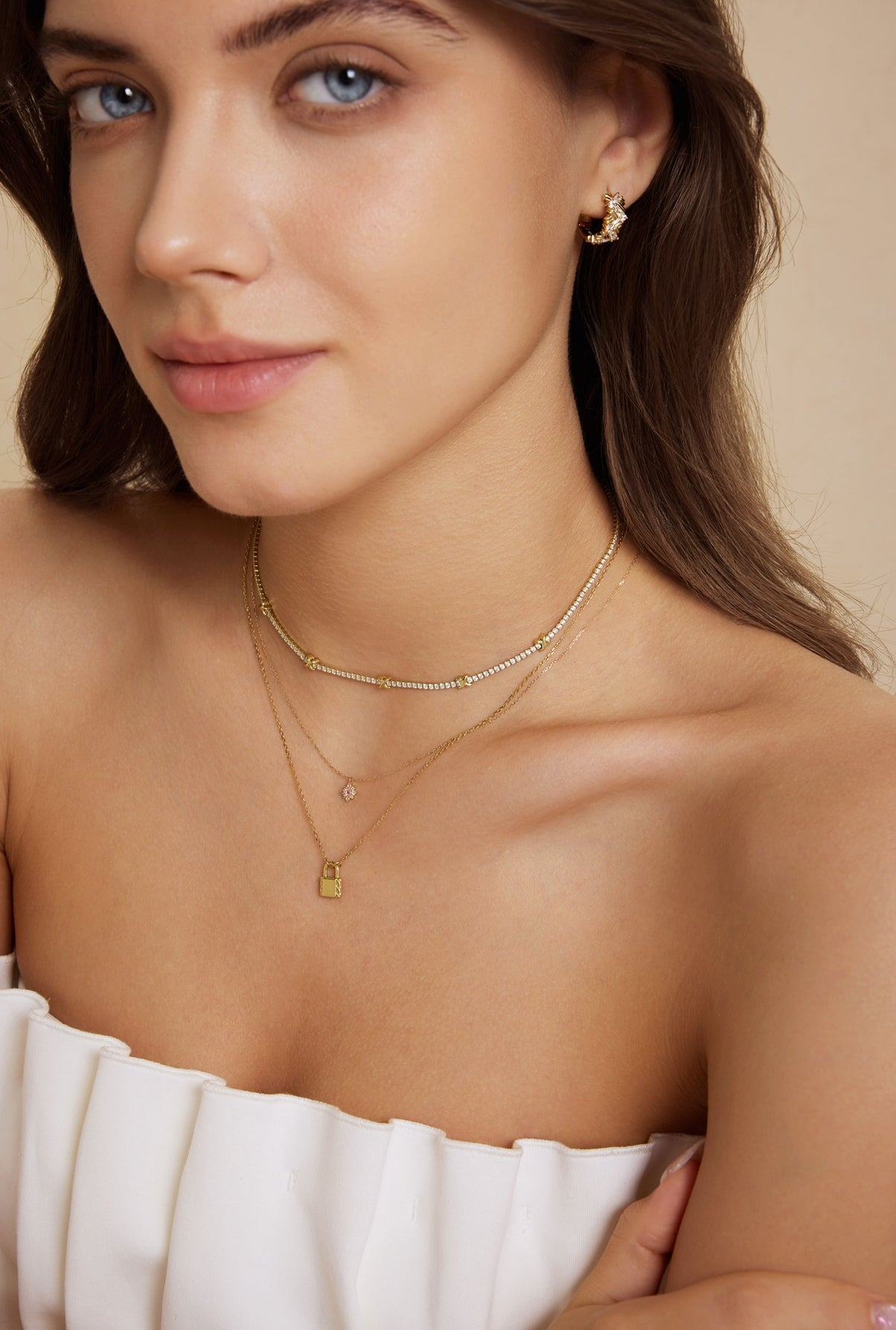 Morganite 14k Solid Gold Necklace